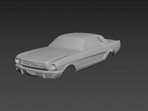 fo-rd mus-tang coupe 1965 body for print Modèles 3D en vedette