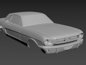 fo-rd mus-tang coupe 1965 body for print 3D Принт Модель
