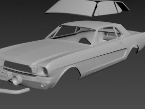 fo-rd mus-tang coupe 1965 body for print 3D Print Model