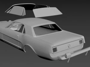fo-rd mus-tang coupe 1965 body for print 3D Print Model