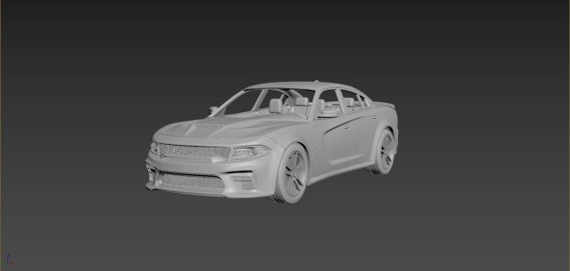 dodge charger srt 2020 3D Print Model .c4d .max .obj .3ds .fbx .stl .blend 