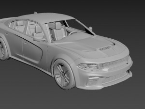 dodge charger srt 2020 3D Print Model