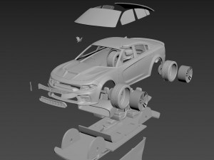 dodge charger srt 2020 3D Print Model