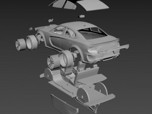 dodge charger srt 2020 3D Print Model