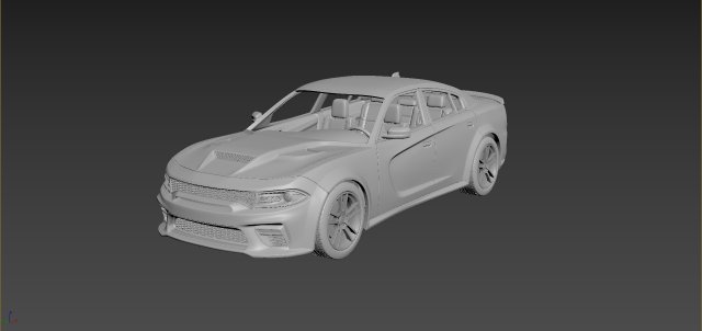 dodge charger srt 2021 3D Print Model .c4d .max .obj .3ds .fbx .stl .blend 