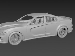 dodge charger srt 2021 3D Print Model