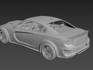 dodge charger srt 2021 3D Print Model