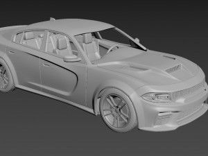 dodge charger srt 2021 3D Print Model