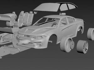 dodge charger srt 2021 3D Print Model