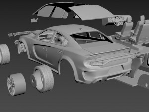 dodge charger srt 2021 3D Print Model