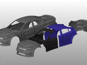 dodge charger srt 2021 3D Print Model
