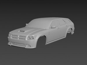 dodge magnum 2008 srt8 body for print Modelo de Impressão 3D