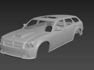 dodge magnum 2008 srt8 body for print Modelo de Impressão 3D