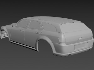 dodge magnum 2008 srt8 body for print Modelo de Impressão 3D