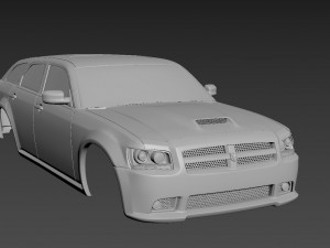 dodge magnum 2008 srt8 body for print Modelo de Impressão 3D