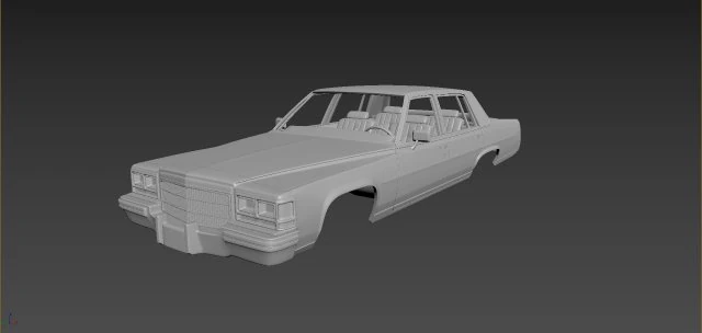 cadillac fleetwood brougham 1983 body for print 3D Print Model .c4d .max .obj .3ds .fbx .stl .blend