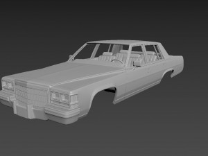 cadillac fleetwood brougham 1983 body for print 3D Print Model