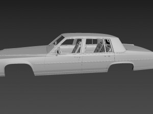cadillac fleetwood brougham 1983 body for print 3D Print Model