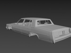 cadillac fleetwood brougham 1983 body for print 3D Print Model