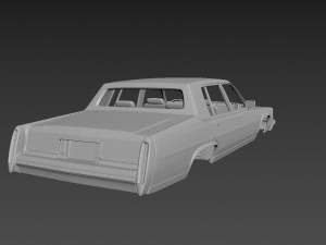 cadillac fleetwood brougham 1983 body for print 3D Print Model