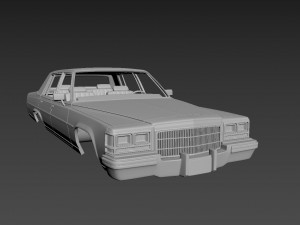 cadillac fleetwood brougham 1983 body for print 3D Print Model