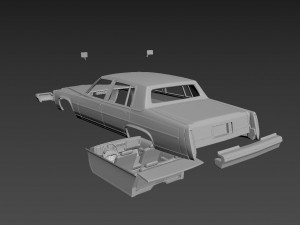 cadillac fleetwood brougham 1983 body for print 3D Print Model