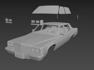 cadillac fleetwood brougham 1983 body for print 3D Print Model