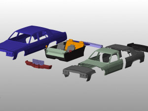 cadillac fleetwood brougham 1983 body for print 3D Print Model