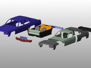 cadillac fleetwood brougham 1983 body for print 3D Print Model