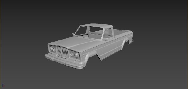 jeep j10 1963 body for print Modèles 3D en vedette .c4d .max .obj .3ds .fbx .stl .blend 