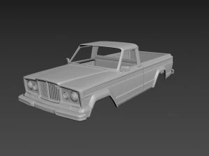 jeep j10 1963 body for print Model Cetak 3D
