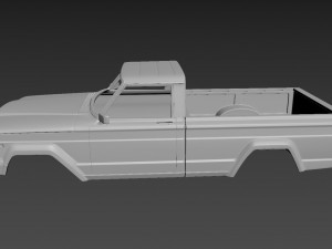 jeep j10 1963 body for print Modèles 3D en vedette