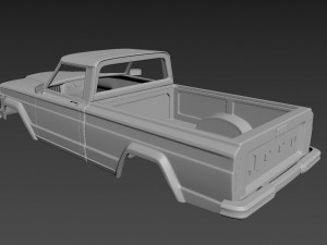 jeep j10 1963 body for print Modèles 3D en vedette