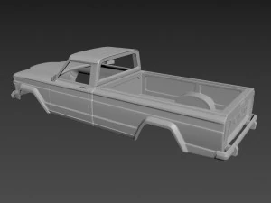 jeep j10 1963 body for print 3D Print Model