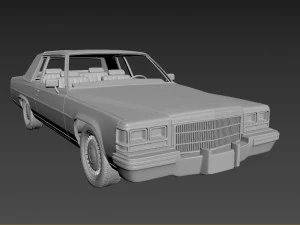 cadillac deville 1983 coupe 3D Print Model