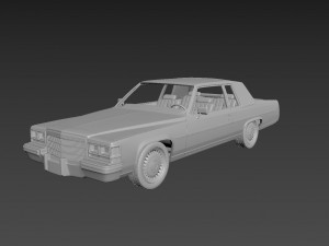 cadillac deville 1983 coupe 3Dプリントモデル