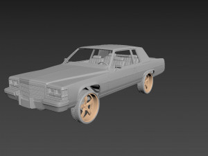 cadillac deville 1983 coupe Model do druku 3D