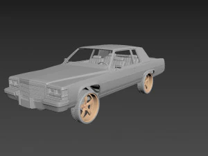 cadillac deville 1983 coupe 3D Print Model