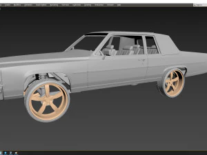 cadillac deville 1983 coupe 3D Print Model