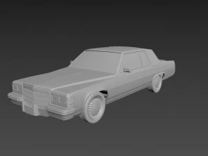 cadillac deville 1983 coupe 3D Print Model