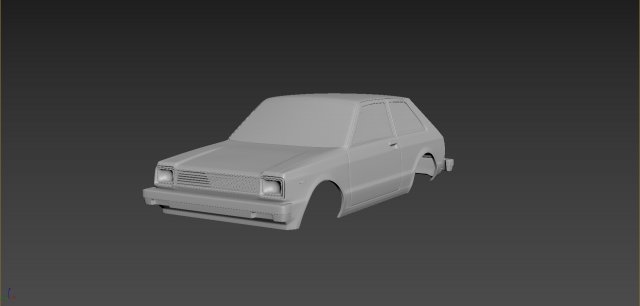 toyota starlet kb61 1983 body for print Modelo de impresión 3D .c4d .max .obj .3ds .fbx .stl .blend