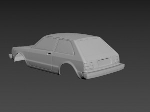 toyota starlet kb61 1983 body for print Modelo de impresión 3D