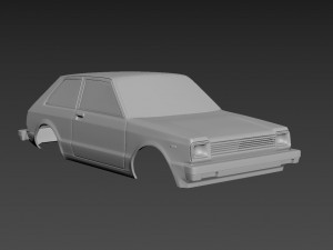 toyota starlet kb61 1983 body for print Modelo de impresión 3D