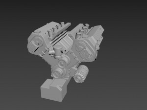 b m w engine s62b50 1 24 Model Cetak 3D