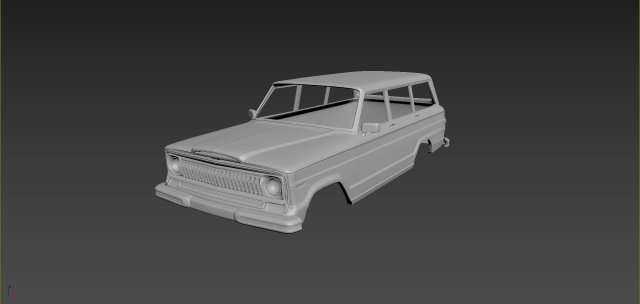 jeep grand wagoneer 1973 body for print 3D प्रिंट मॉडल .c4d .max .obj .3ds .fbx .stl .blend 