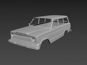 jeep grand wagoneer 1973 corpo para impressão Modelo de Impressão 3D