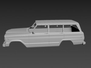 jeep grand wagoneer 1973 body for print 3D प्रिंट मॉडल