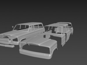 jeep grand wagoneer 1973 body for print 3D प्रिंट मॉडल