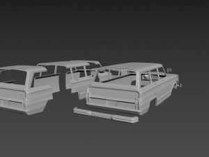 jeep grand wagoneer 1973 body for print 3D प्रिंट मॉडल