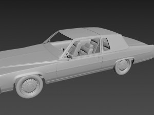 cadillac fleetwood brougham coupe 1983 3D-printmodel